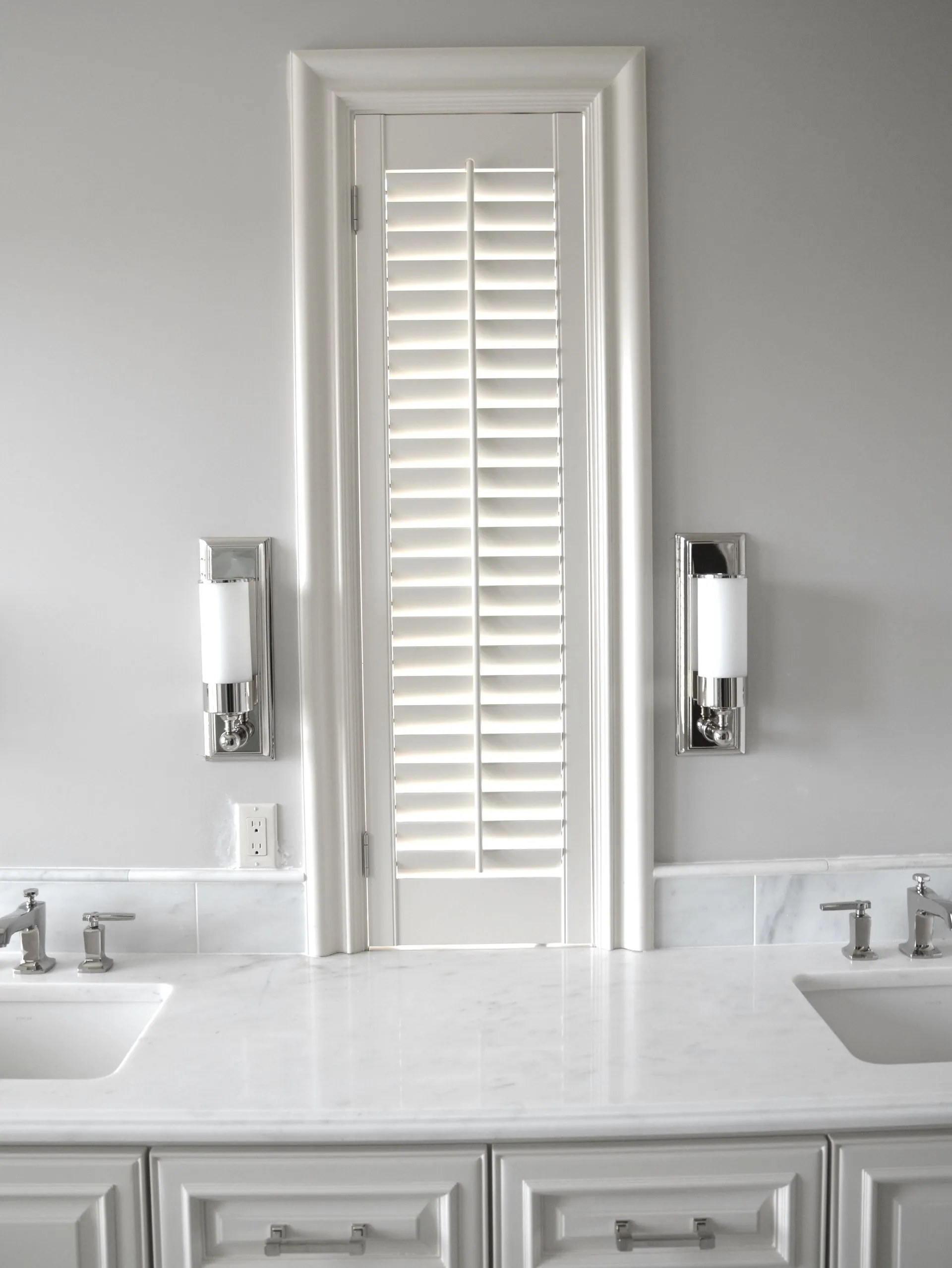 Custom wood shutters