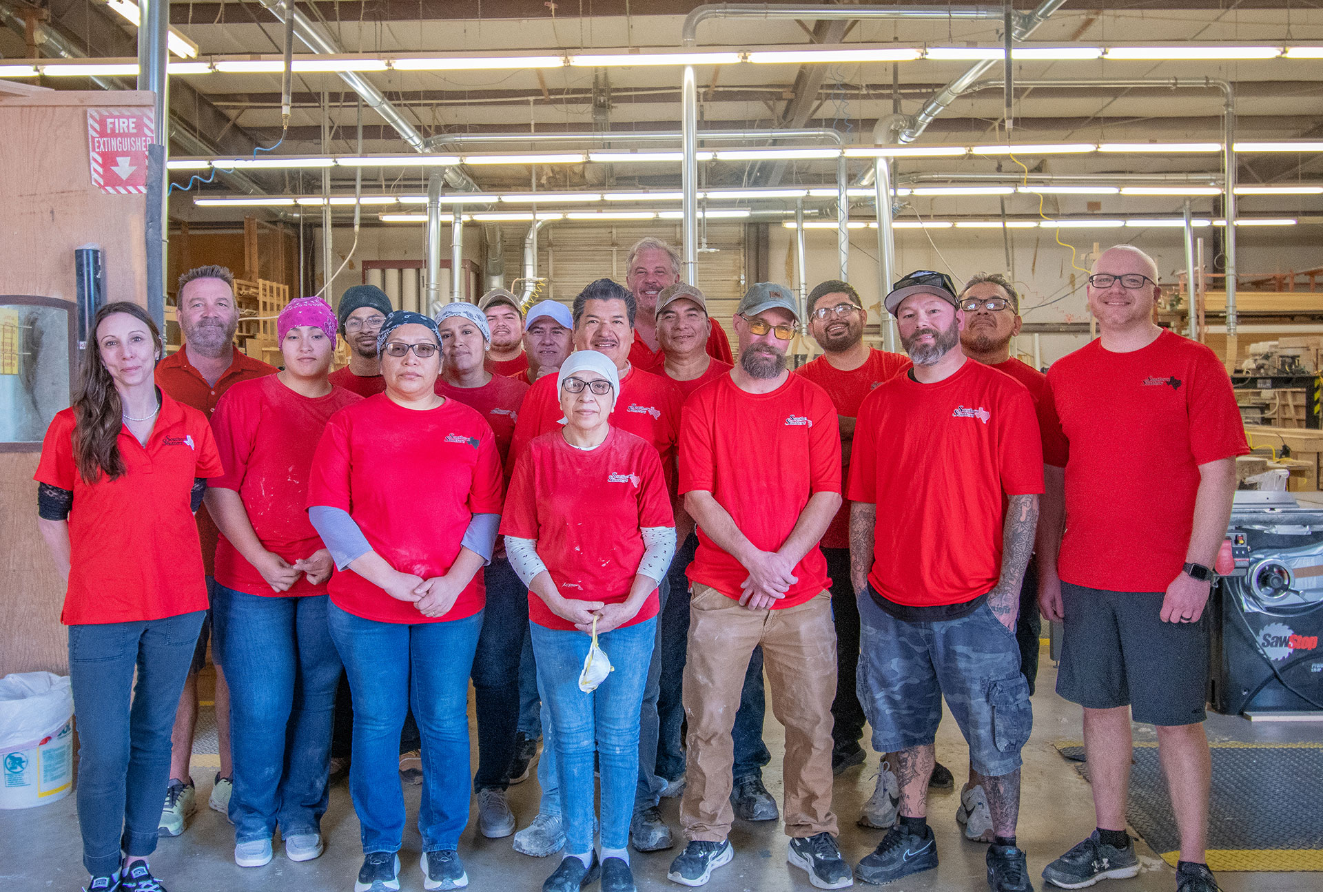 Overhead View of Southern Shutters Factory in Austin, Texas