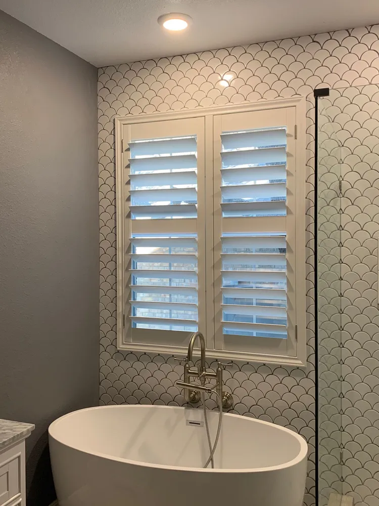 Bathroom window shutters