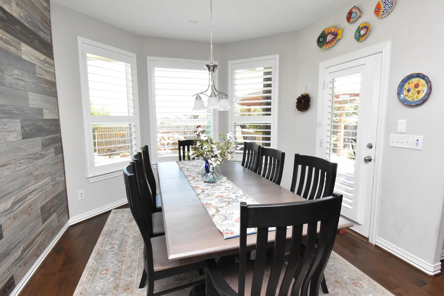 dining room plantation shutters
