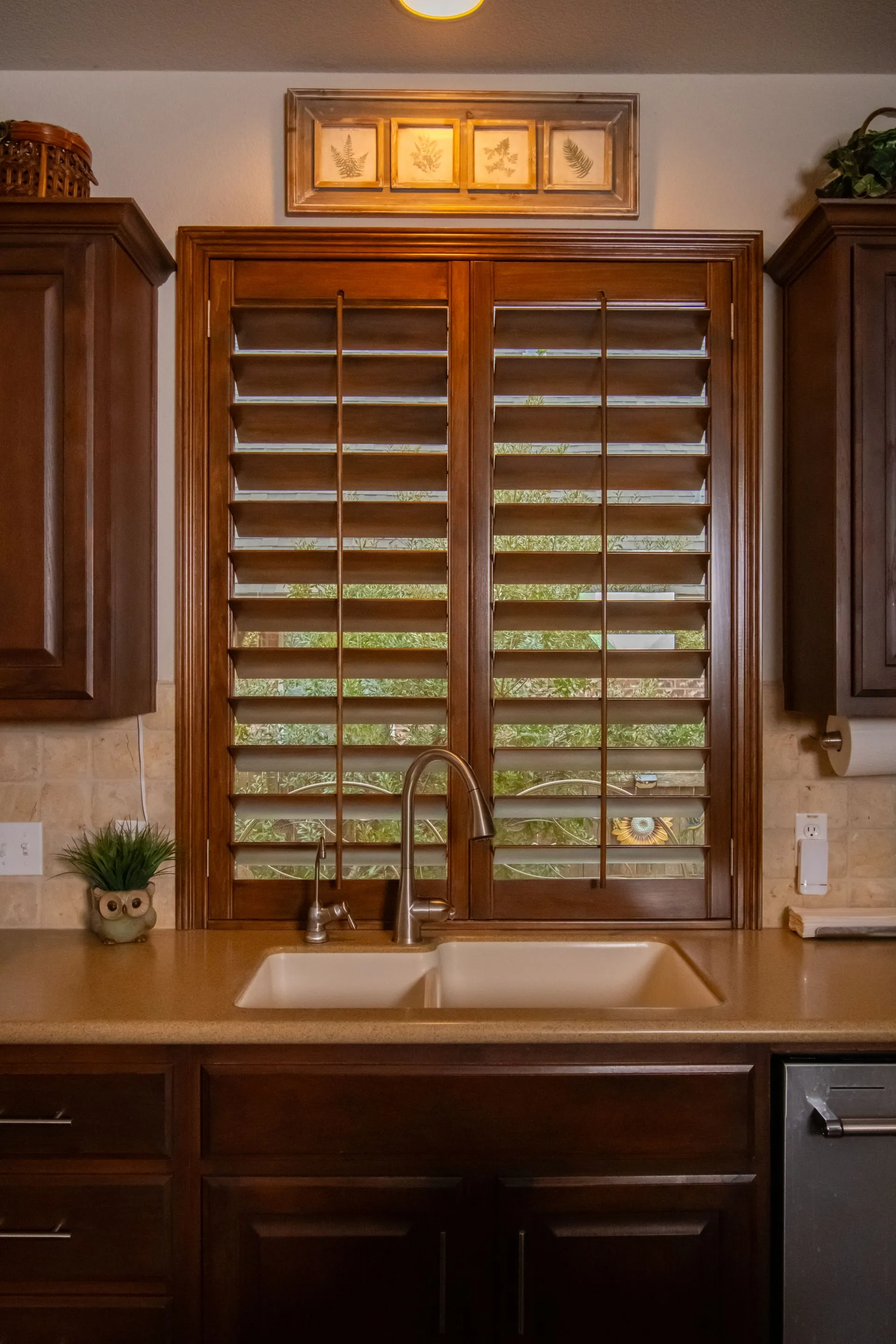Kitchen window shutters