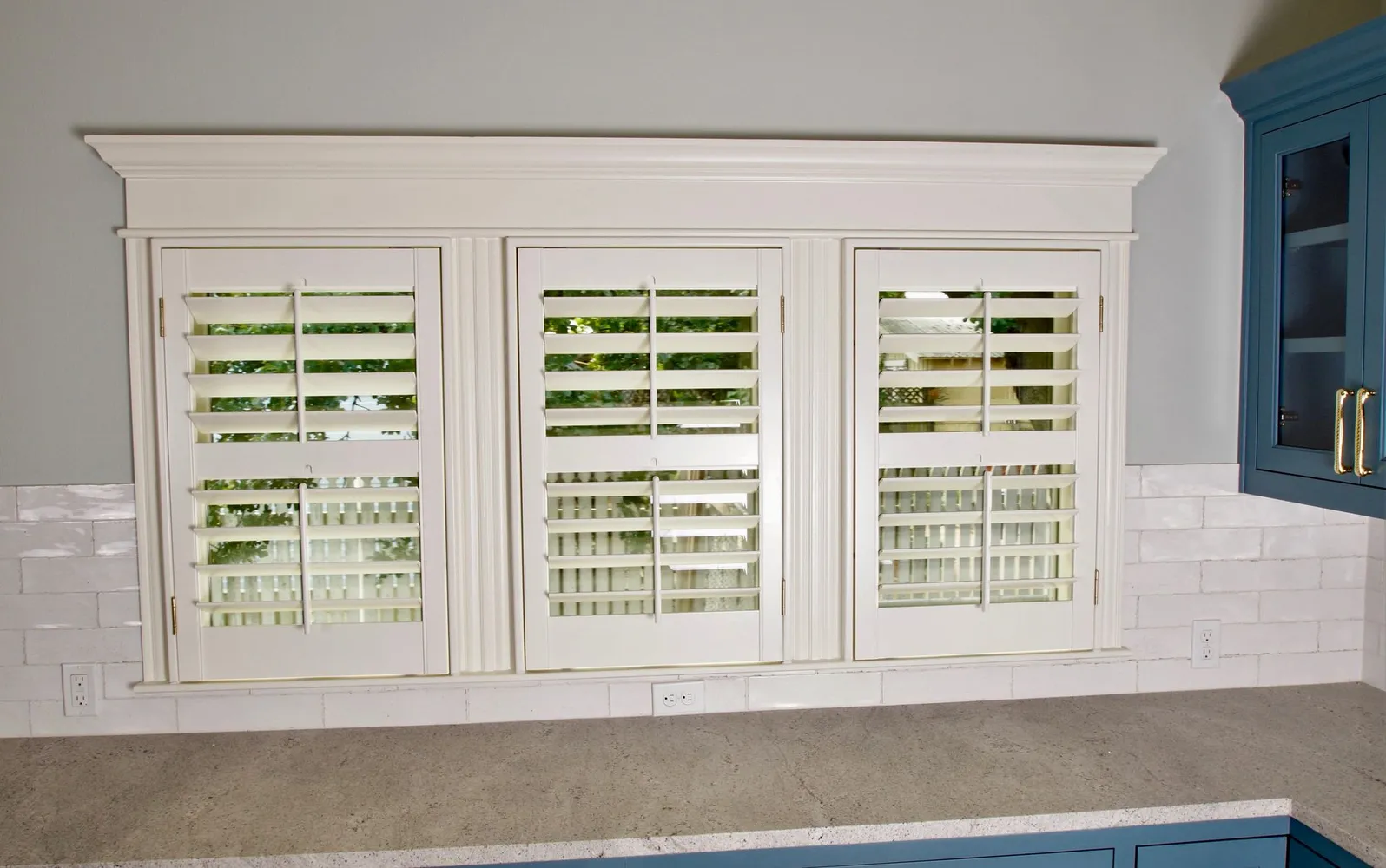 kitchen plantation shutters